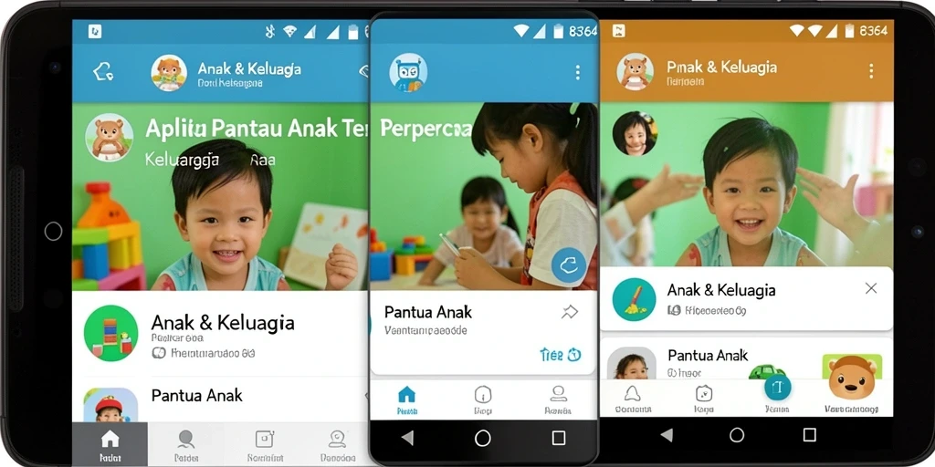 Tampilan antarmuka aplikasi Pantau Anak yang intuitif dan mudah digunakan.
