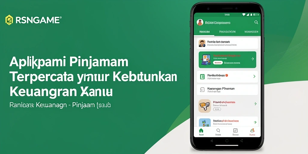 Antarmuka aplikasi RSNGAME yang intuitif dan sederhana untuk pinjaman.
