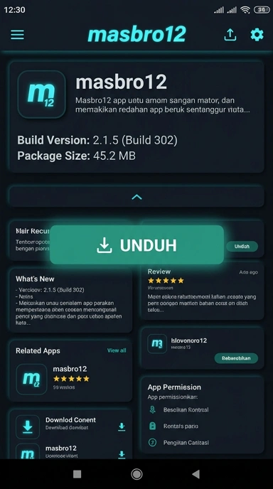Tampilan halaman APK masbro12
